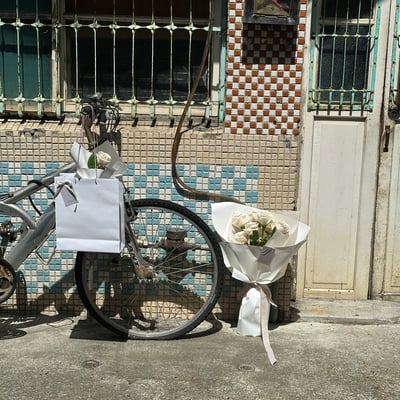 單支白or米玫瑰花束3