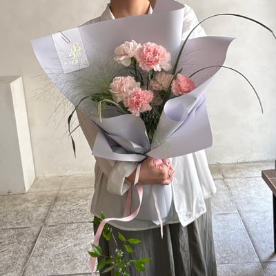 日常裡的溫柔 M Size 花束- 淺粉色1