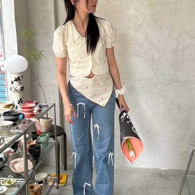 Pink Tulip Bouquet (Black)4