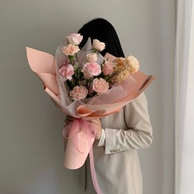 浮誇一次 L Size 花束 - 蜜桃1