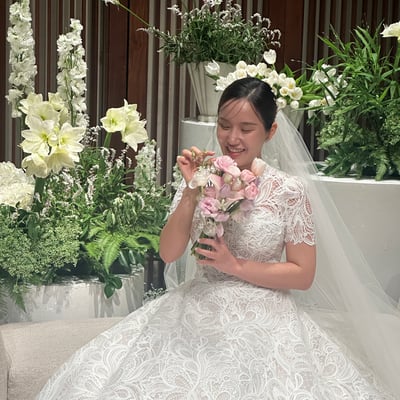 韓式新娘捧花 - 粉白色系5