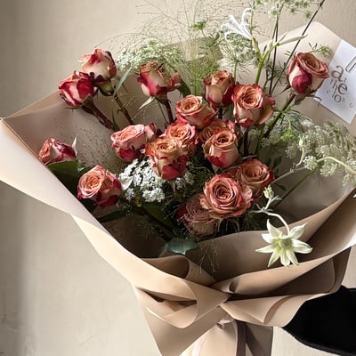 Cappucino Roses Bouquet1