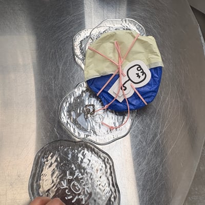 Glass Cup & Plate Set3