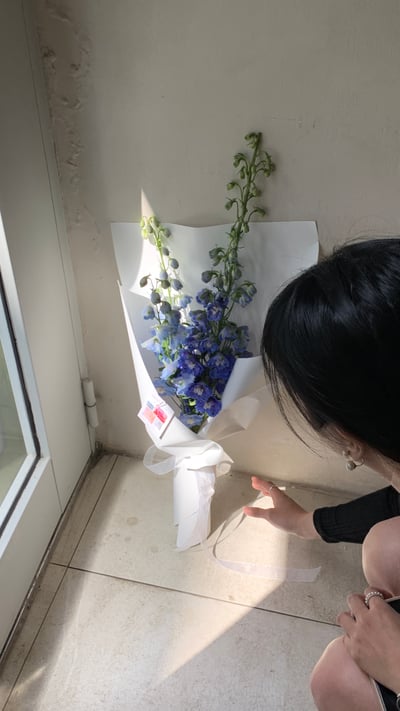 3 支藍色飛燕花束4