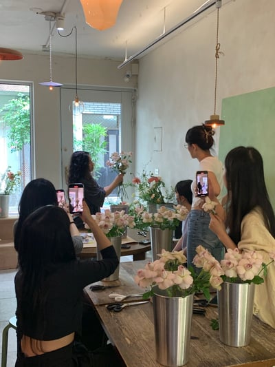 初階韓式花束包裝課程7