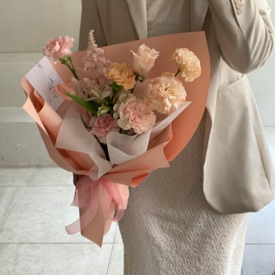 摟在懷裡也可愛 M Size 花束 - 蜜桃5