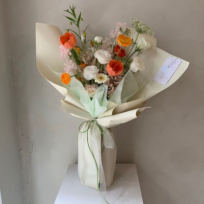 中階韓式花束包裝課程7