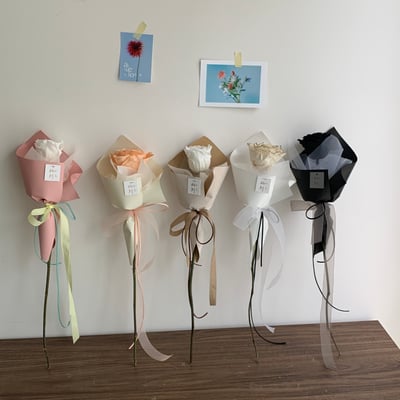 單支永生玫瑰花束1