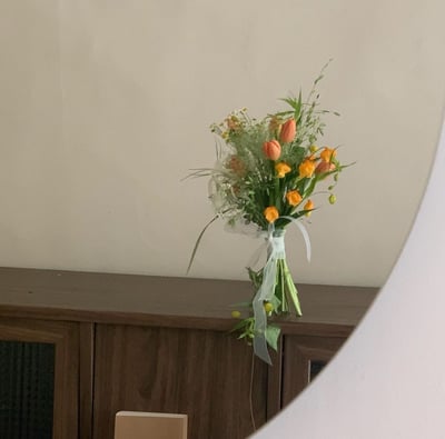 韓式新娘捧花 - Orange Tulip2