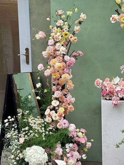 婚禮拱門設計＋地面花課程12