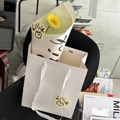 Yellow Gerbera Bouquet (White)3