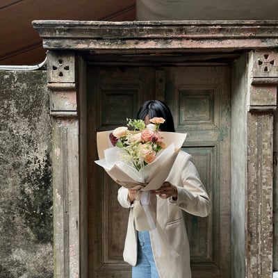 摟在懷裡也可愛 M Szie 花束- 奶茶色5