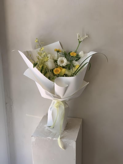 黃白色系花束2