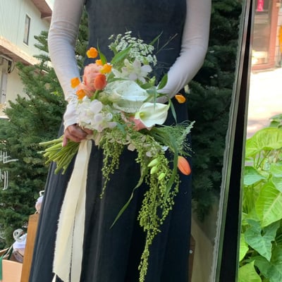 手臂式捧花＋胸花練習課程4