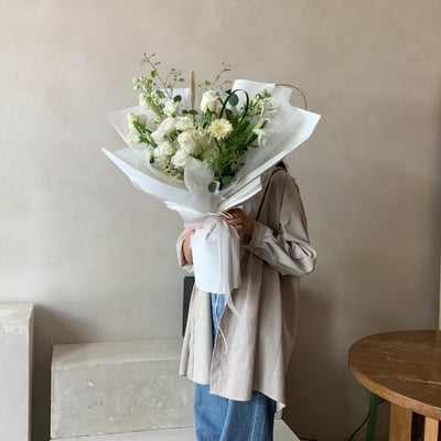 白色系混合花束3