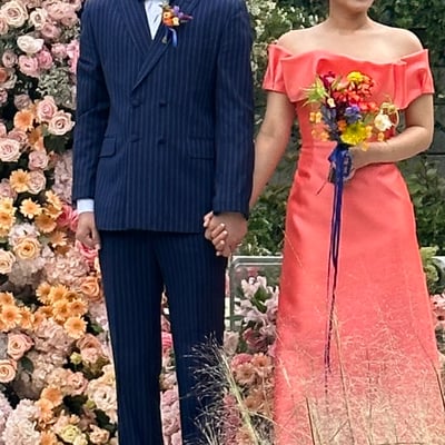 韓式新娘捧花 - 熱帶色系6