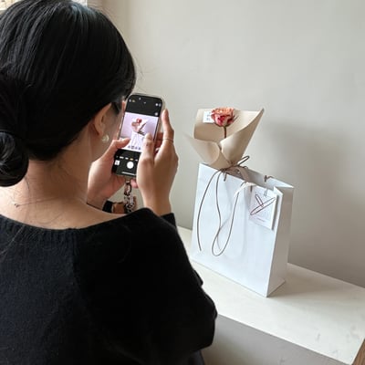 單支卡布玫瑰花束2