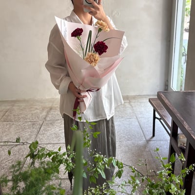 珍惜時刻在一起 S Size 花束  - 紅裸色4