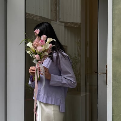 橢圓型韓式新娘捧花課程3