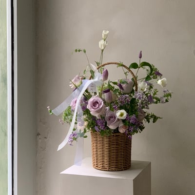 韓式花籃課程10