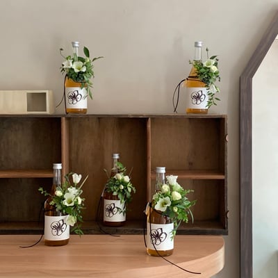 酒瓶裝飾花課程3