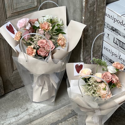 浮誇一次 L Size 花束 - 奶茶9