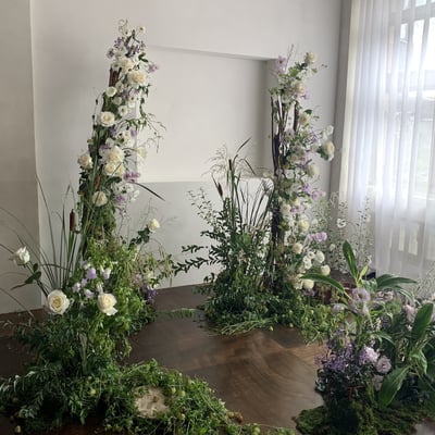 婚禮拱門設計＋地面花課程8