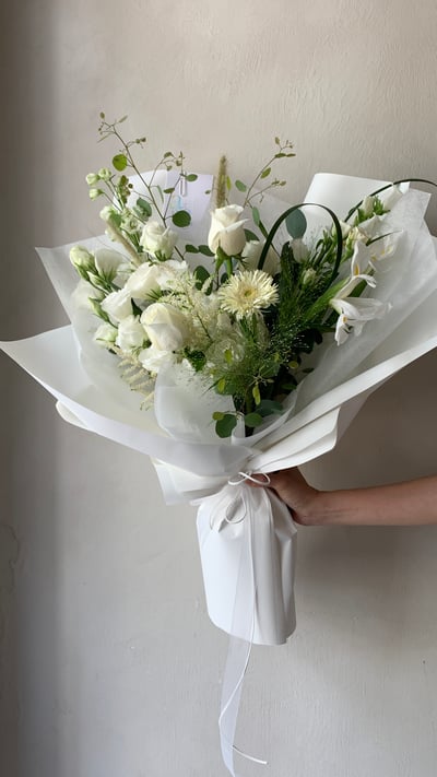 白色系混合花束2