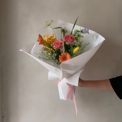 繽紛色系花束1