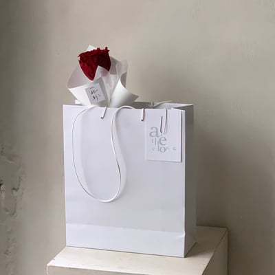 單支永生紅玫瑰花束6