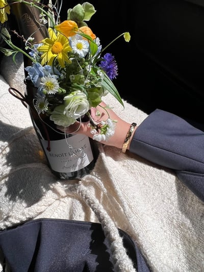 酒瓶裝飾花課程2