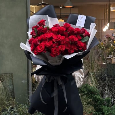 99朵玫瑰花束包裝課程4