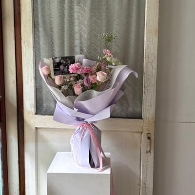 我的愛呀滿出來 L Size - 粉紫1