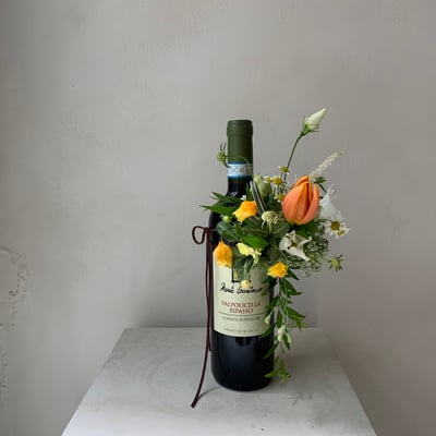 酒瓶裝飾花課程5