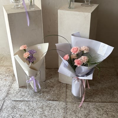 日常裡的溫柔 M Size 花束- 淺粉色7