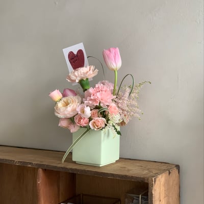 私心最愛 peachpink 混合鮮花桌花 - 4 色6