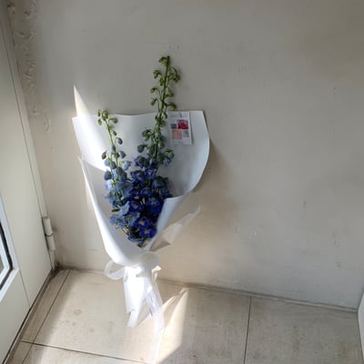 3 支藍色飛燕花束2