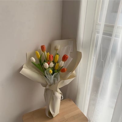 鬱金香花束包裝＋最新潮流韓式花束包装課程4