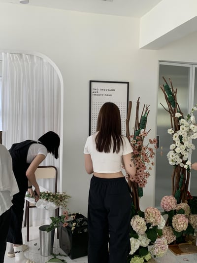 婚禮拱門設計＋地面花課程5