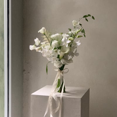 線型韓式新娘捧花課程1