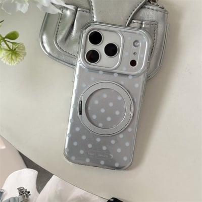 𝟐𝑫𝑨𝒀𝑺.𝒍𝒂𝒃｜波點磁吸玻璃支架手機殼 iPhone 14-172