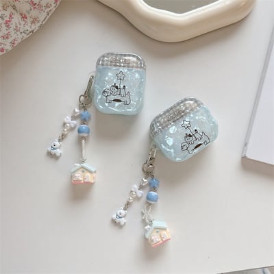 𝟐𝑫𝑨𝒀𝑺.𝒍𝒂𝒃｜線條貝殼貓貓 適用 AirPods5