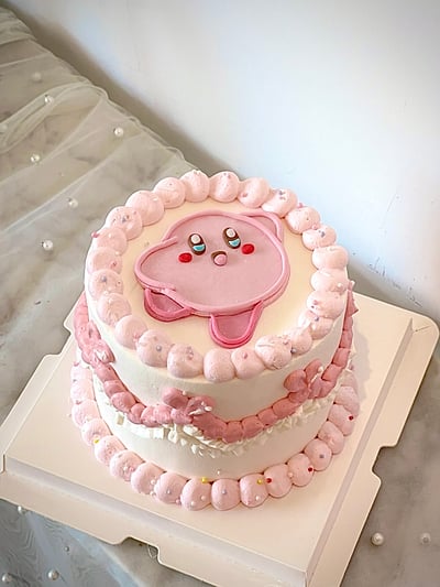 k047半平面復古擠花蛋糕1