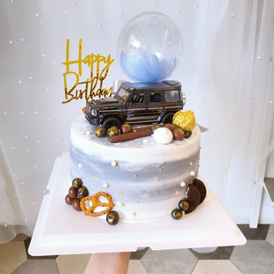E003模型車氣球蛋糕1
