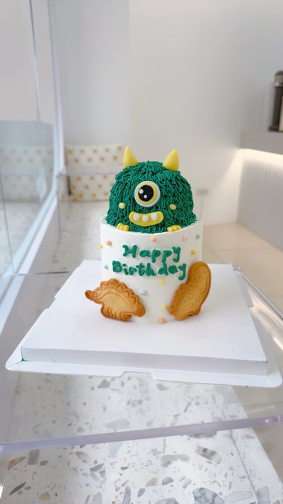 小怪獸餅乾蛋糕1