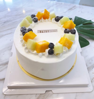哈密瓜芒果鮮奶油蛋糕1