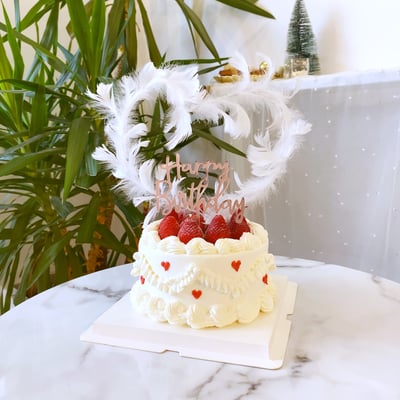 F014復古造型擠花蛋糕1