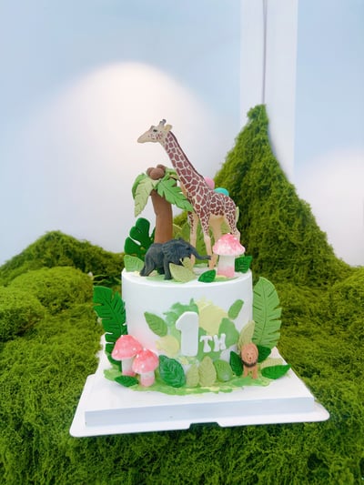 K087森林感長頸鹿蛋糕1