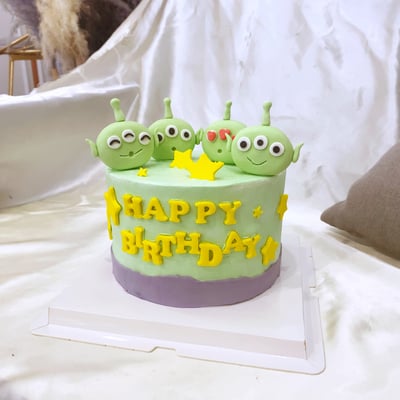 K026三眼怪翻糖客製化蛋糕1