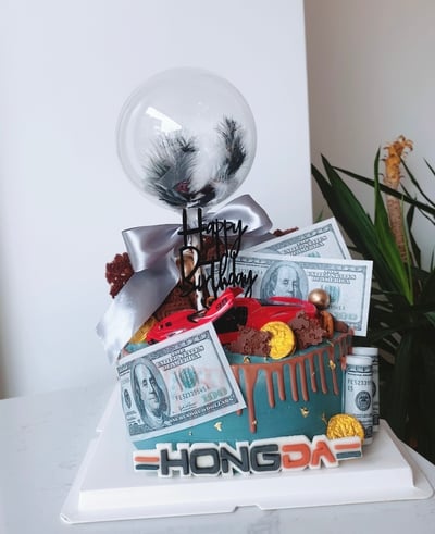 E005模型車美金造型蛋糕1